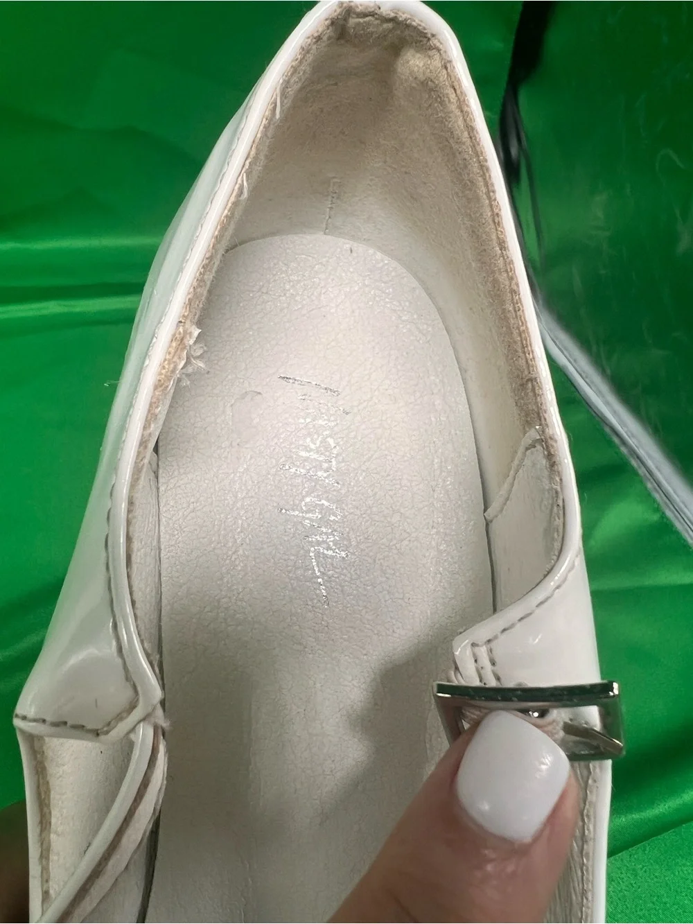 Nasty Gal White Platform Mary Jane Heels with secure ankle straps. Sz 6